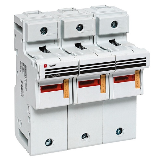 Предохранитель-разъединитель EKF PROxima 3P 125А 50 кА 500 В на DIN-рейку с индикацией (pr-22-58-3)