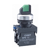 Переключатель Chint NP8 10X/21 230 В 1НО IP65 3P с фиксацией черный (578661)