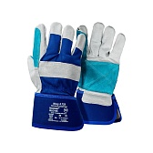 Перчатки спилковые Technogloves Нэви бело-синие 10 (XL) Перчатки спилковые Technogloves Нэви бело-синие 10 (XL)