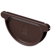 Docke STAL PREMIUM Заглушка желоба D125 (Шоколад 8019) Docke STAL PREMIUM Заглушка желоба D125 (Шоколад 8019)