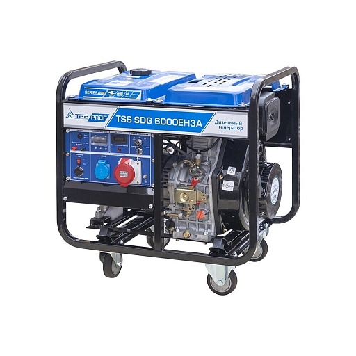 Генератор дизельный TSS 6000EH3A 6 кВт с ручным стартером (077016)