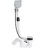 Сифон для ванны Viega Multiplex Visign 1 1/2x50 мм регулируемый полуавтомат с выпуском d70 мм с переливом с соединением 40/50 мм (724566)