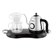 Кофейный набор капельный Kitfort КТ-7543 черный/серебро