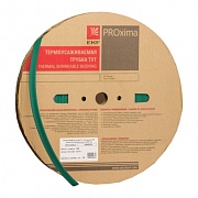 Трубка термоусадочная EKF PROxima ТУТ нг 120/60 мм зеленая (25 м)