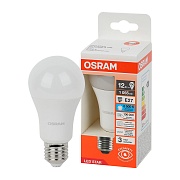 Лампа светодиодная Osram Е27 6500К 12 Вт 1055 Лм 230 В груша A60 матовая