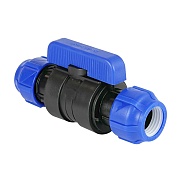 Кран шаровой ПНД Valfex компрессионный 32х32 мм