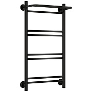 Полотенцесушитель водяной Сунержа ВСП-51П 800х400 мм лесенка с полкой черный