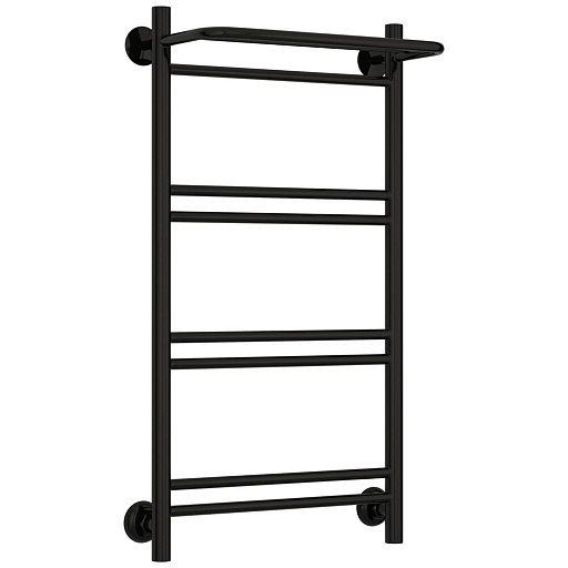 Полотенцесушитель водяной Сунержа ВСП-51П 800х400 мм лесенка с полкой черный