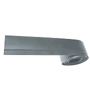 Плинтус ПВХ напольный Grace 44 мм серый 48000 мм гибкий самоклеящийся