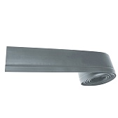 Плинтус ПВХ напольный Grace 44 мм серый 48000 мм гибкий самоклеящийся