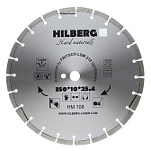 Диск алмазный по бетону Hilberg 350x25,4x3,2 мм сегментный сухой рез (HM108)
