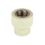 Муфта полипропиленовая Valfex 20 мм х 1/2 ВР(г) серая (10129020Г)