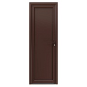 Металлопластиковая дверь VEKA 2050х800 мм алюминиевый порог коричневая правая глухая