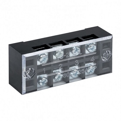 Терминал клеммный EKF PROxima TB-2504 2,5 кв.мм 660 В 25 A 4 клеммных пары (50 шт.)