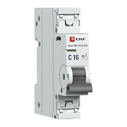 Автоматический выключатель EKF PROxima ВА 47-63N 1P 16А тип C 6 кА 230 В на DIN-рейку (M636116C)