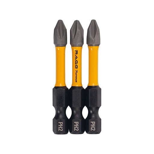 Бита Rage Furious (554276) PH2 магнитная 50 мм торсионная (3 шт.) Бита Rage Furious (554276) PH2 магнитная 50 мм торсионная (3 шт.)