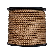 Канат крученый джутовый 3 пряди d12 мм 100 м МДС