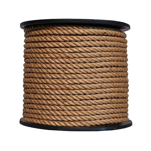 Канат крученый джутовый 3 пряди d12 мм 100 м МДС