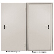 Дверь противопожарная Промет ДП-EIS-60 глухая правая серый RAL 7035 950х2050 мм