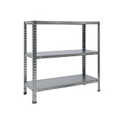 Стеллаж металлический оцинкованный ES 753x750x300 мм 3 полки Стеллаж металлический оцинкованный ES 753x750x300 мм 3 полки