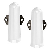 Угол наружный Деконика 100 мм белый глянцевый Г-профиль (2 шт.)