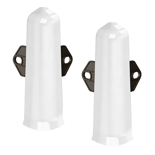 Угол наружный Деконика 100 мм белый глянцевый Г-профиль (2 шт.)