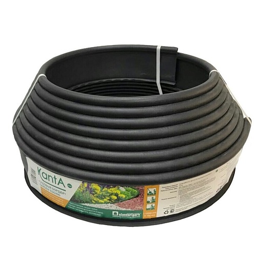 Бордюрная лента Standartpark 0,1х10 м пластиковая черная