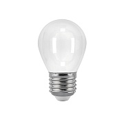 Лампа светодиодная филаментная Gauss Filament E27 3000К 9 Вт 590 Лм 185-265 В шар G45 прозрачная