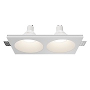 Светильник встраиваемый GU10 белый 10 Вт IP20 Technical Gyps Modern (DL129-GU10-02-W)