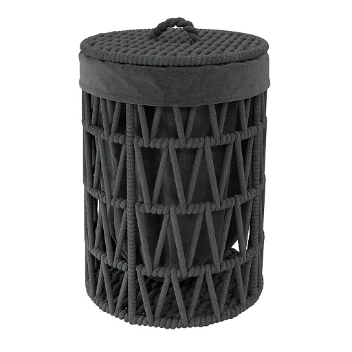 Корзина для белья WasserKraft Mosel 460х460х610 мм 129,1 л черная (WB-460-L) Корзина для белья WasserKraft Mosel 460х460х610 мм 129,1 л черная (WB-460-L)