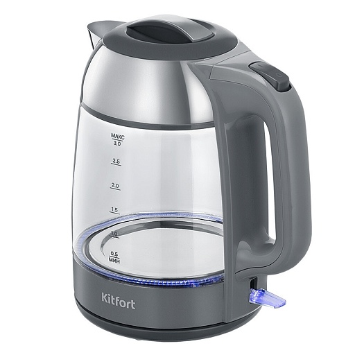 Электрический чайник Kitfort КТ-6762 3 л серый