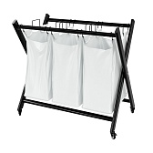 Корзина для белья WasserKraft Naab 790х720х465 мм 123 л складная белая/черная (WB-860-L) Корзина для белья WasserKraft Naab 790х720х465 мм 123 л складная белая/черная (WB-860-L)