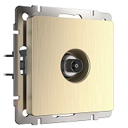 Розетка телевизионная Werkel встраиваемая шампань рифленая (a051427) Розетка телевизионная Werkel встраиваемая шампань рифленая (a051427)