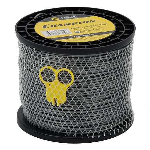 Леска для триммера Champion Aluminium круг 3 мм х 168 м серая (C7037)