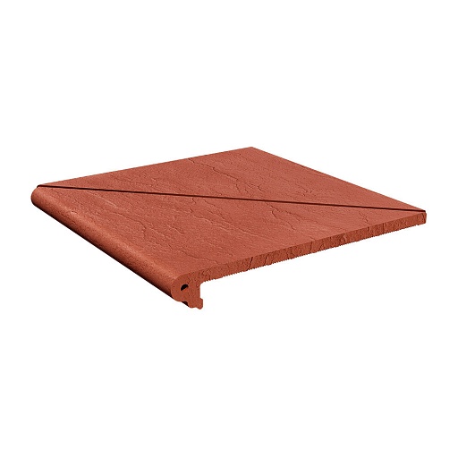 Клинкерная ступень Markaстрой Natural угловая вишня 330х330х14 мм