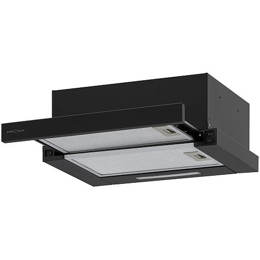 Кухонная вытяжка телескопическая Krona Kamilla F 450 Black 45 см черная