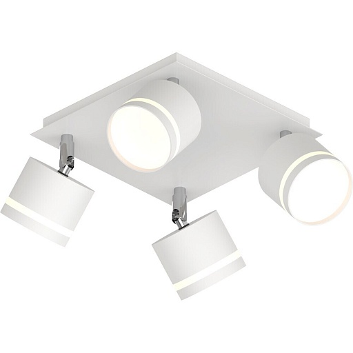 Спот потолочный Schaffner Montar GX53 30 Вт 8 кв.м белый IP20 (4745-4 WH)