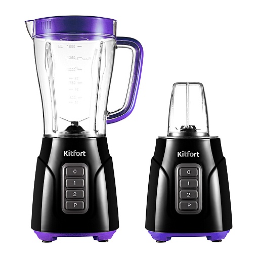 Блендер стационарный Kitfort КТ-3032-1 500 Вт 1,5 л фиолетовый Блендер стационарный Kitfort КТ-3032-1 500 Вт 1,5 л фиолетовый