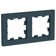 Рамка Systeme Electric AtlasDesign двухместная изумруд (ATN000802)