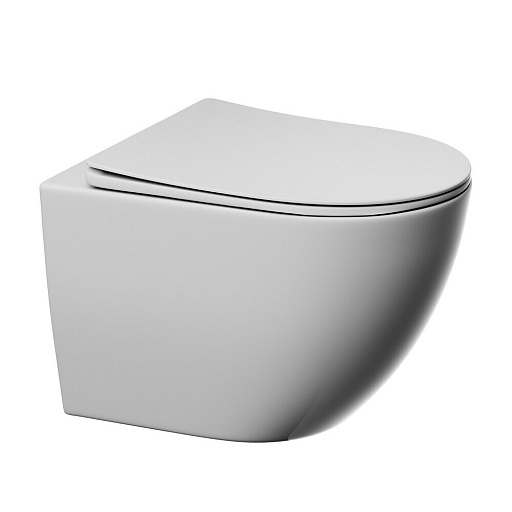 Унитаз подвесной Abber Ultra безободковый белый с сиденьем дюропласт микролифт (AC1301) Унитаз подвесной Abber Ultra безободковый белый с сиденьем дюропласт микролифт (AC1301)