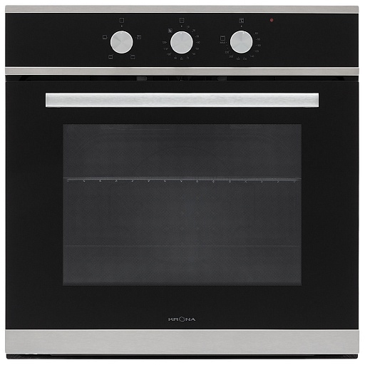 Духовой шкаф электрический встраиваемый Krona Essenza 60 S G2 594 мм черный/нержавеющая сталь