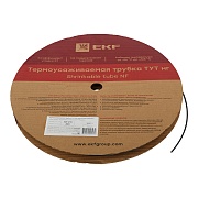 Трубка термоусадочная EKF ТУТ 2/1 мм черная (200 м)
