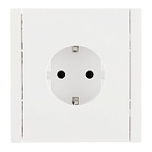 Розетка IEK Forte&Piano FP213 встраиваемая белая со шторками (FP-R14-16-1-K01)