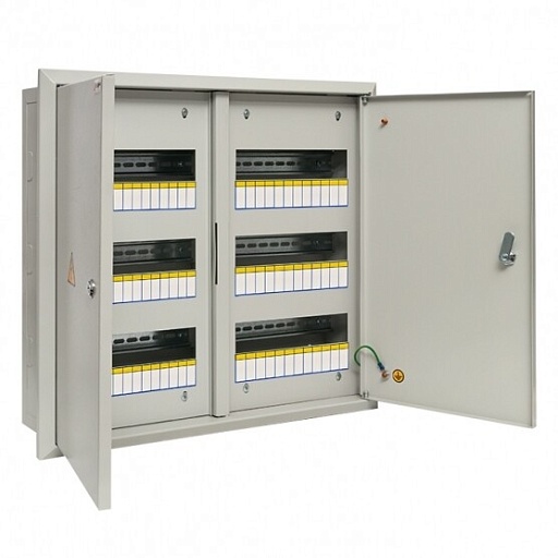 Щит распределительный встраиваемый EKF PROxima ЩРВ-72 металлический IP31 520х605х120 мм 72 модуля с замком