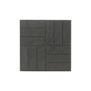 Плитка тротуарная 12 кирпичей 330х330х25 черная полимерпесчаная Lel-Eco