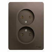 Розетка Systeme Electric Glossa встраиваемая шоколад (GSL000820) Розетка Systeme Electric Glossa встраиваемая шоколад (GSL000820)