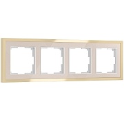 Рамка Werkel Baguette четырехместная айвори/латунь (a062783) Рамка Werkel Baguette четырехместная айвори/латунь (a062783)
