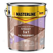 Грунт-эмаль по ржавчине 3в1 Masterline Anticorr серая RAL 7004 глянцевая 5 л