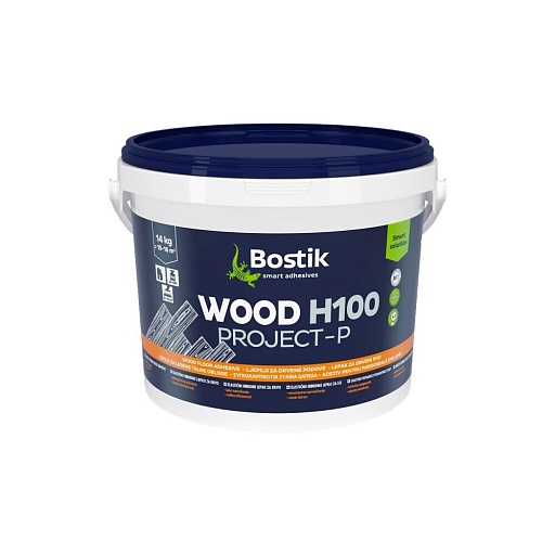 Клей для паркета Bostik Wood H100 Project-P гибридный 14 кг