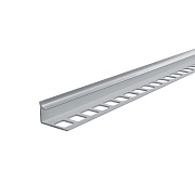 Профиль ПВХ для кафельной плитки внутренний 8 мм 2,7 м серый глянец